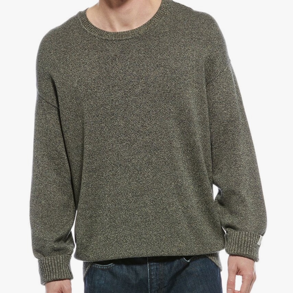 Never Worn Rag & Bone Dexter Marl Crewneck Sweater - Green/Brown
